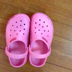 Pink Crocs